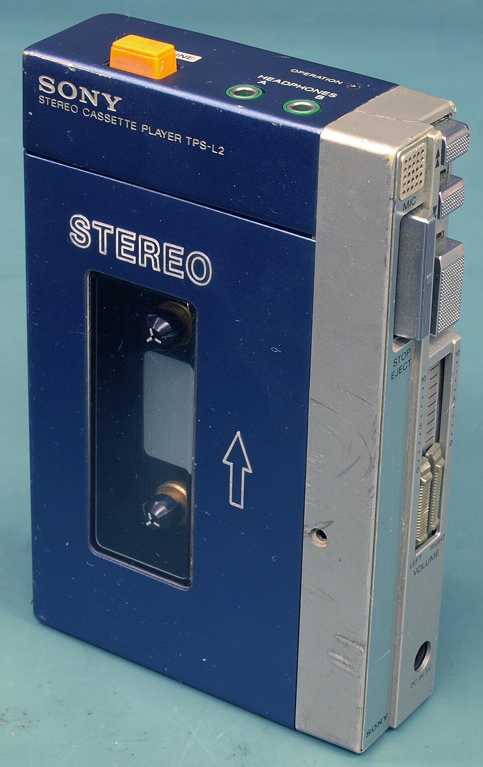 A Sony TPS-L2 personal cassette player.